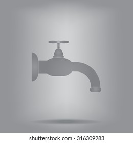Water tap vector icon