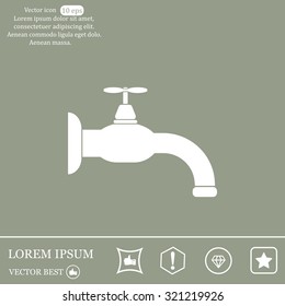 Water tap vector icon