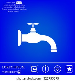 Water tap vector icon