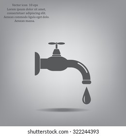 Water tap vector icon