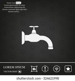 Water tap vector icon