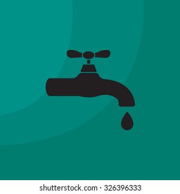 Water tap vector icon