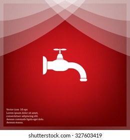 Water tap vector icon