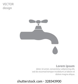 Water tap vector icon