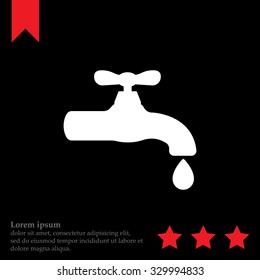 Water tap vector icon