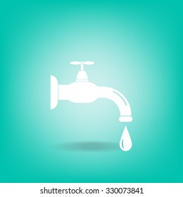 Water tap vector icon