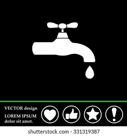 Water tap vector icon