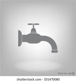 Water tap vector icon