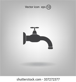 Water tap vector icon