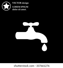 Water tap vector icon