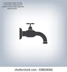 Water tap vector icon