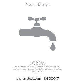 Water tap vector icon