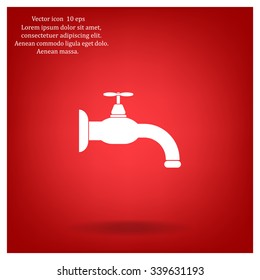Water tap vector icon