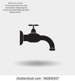 Water tap vector icon