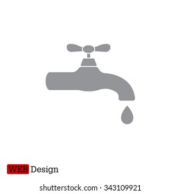 Water tap vector icon