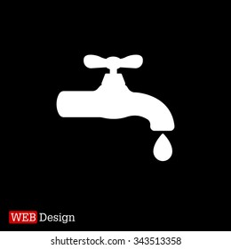 Water tap vector icon