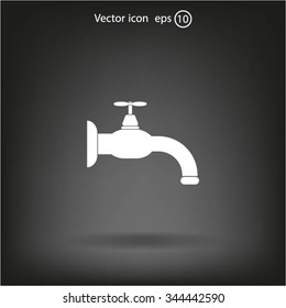 Water tap vector icon