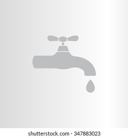 Water tap vector icon
