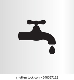 Water tap vector icon