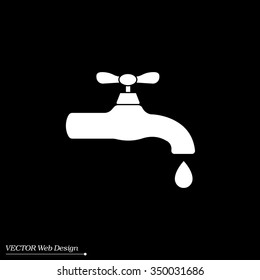 Water tap vector icon