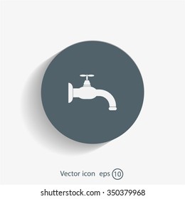 Water tap vector icon
