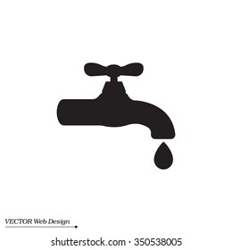 Water tap vector icon