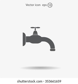 Water tap vector icon