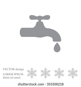 Water tap vector icon