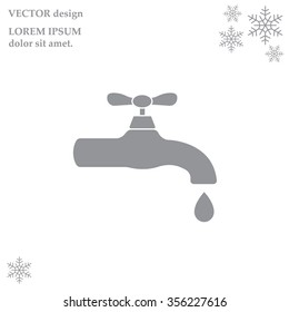 Water tap vector icon