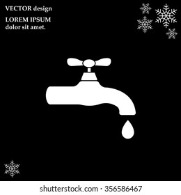 Water tap vector icon