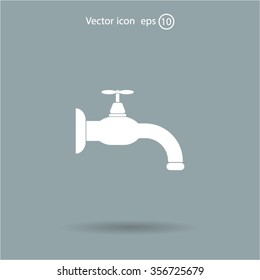 Water tap vector icon
