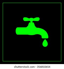 Water tap vector icon