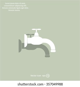 Water tap vector icon