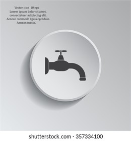 Water tap vector icon