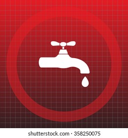 Water tap vector icon