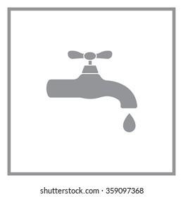 Water tap vector icon