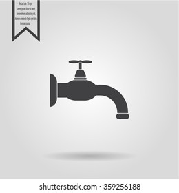 Water tap vector icon