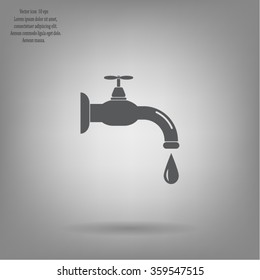 Water tap vector icon