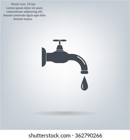Water tap vector icon