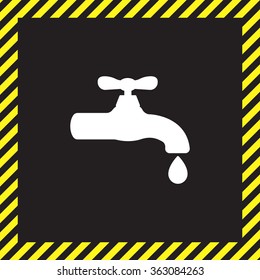 Water tap vector icon
