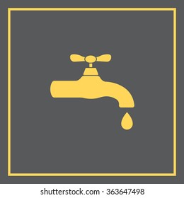 Water tap vector icon