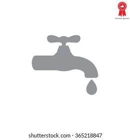Water tap vector icon