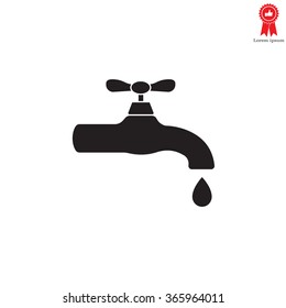 Water tap vector icon
