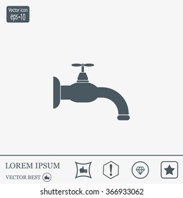 Water tap vector icon