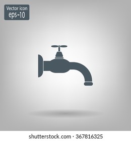 Water tap vector icon