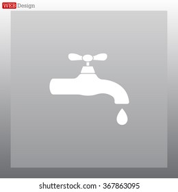 Water tap vector icon