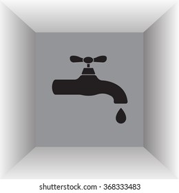 Water tap vector icon