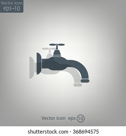 Water tap vector icon
