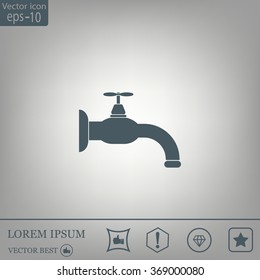 Water tap vector icon