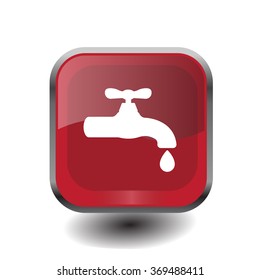 Water tap vector icon